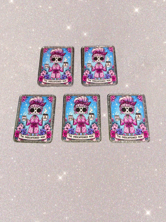 The Over Caffeinated Mom Acrylic Flat backs